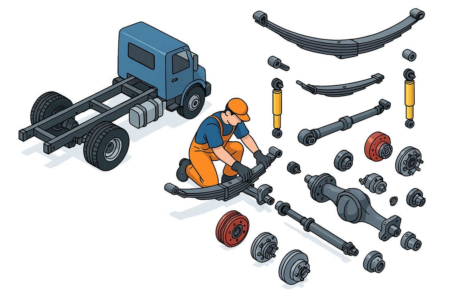 Онлайн курс Слесарь по ремонту ходовой части грузовых автомобилей от Единый Центр Обучения